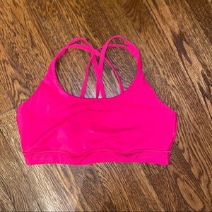 Pink lululemon energy bra